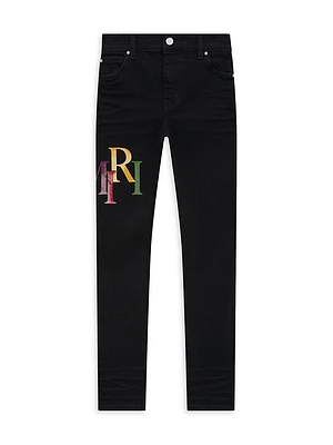 Little Boy's & Staggered Logo Jeans