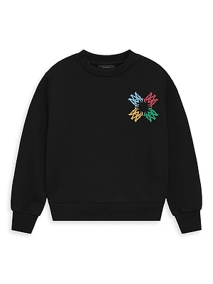 Little Boy's & Quad Scribble Crewneck Sweatshirt