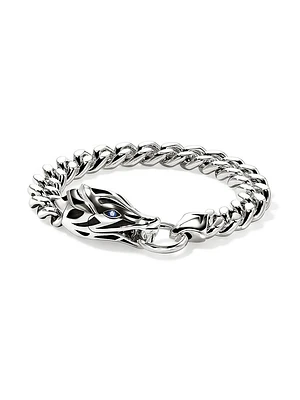 Naga Sterling Silver & Blue Sapphire Bracelet