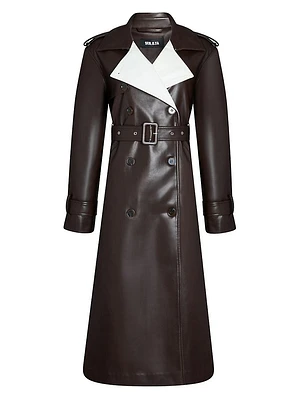 Estelle Leather Trench Coat
