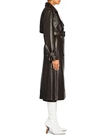 Estelle Leather Trench Coat