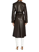 Estelle Leather Trench Coat