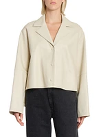 Leather Pajama Blouse