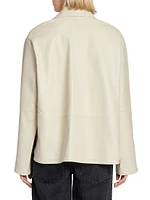 Leather Pajama Blouse