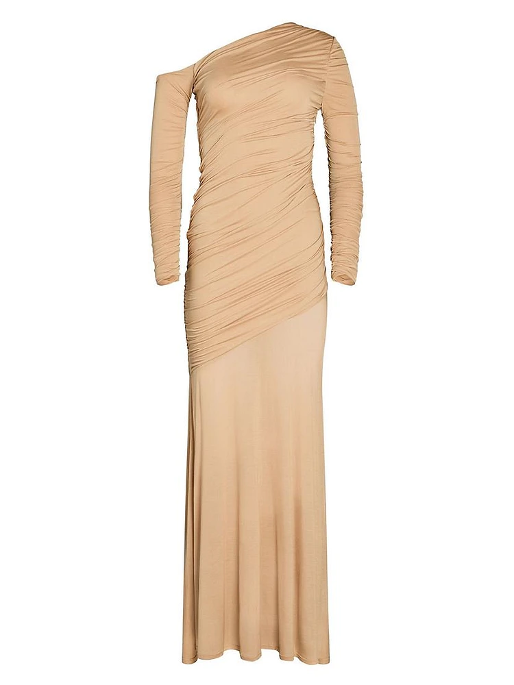 Persephone Ruched Maxi Dress