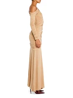Persephone Ruched Maxi Dress