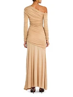 Persephone Ruched Maxi Dress