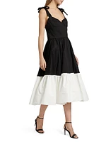 Catalina Two-Tone Midi-Dress
