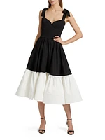 Catalina Two-Tone Midi-Dress