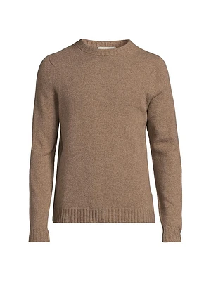 Norfolk Cashmere-Wool Crewneck Sweater