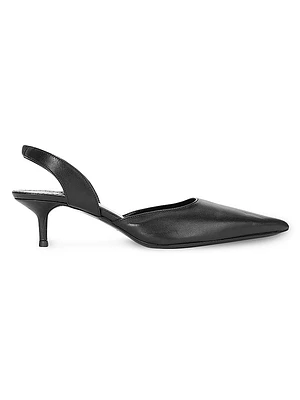 Sebastian 40MM Leather Slingback Pumps