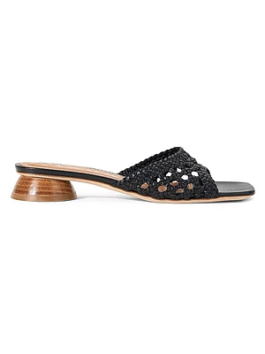Simone Crochet 35MM Leather Sandals