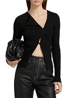 Democrazy Rework Long-Sleeve Asymmetric Top