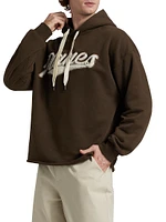 Sherpa Logo Open Hem Hoodie