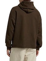 Sherpa Logo Open Hem Hoodie