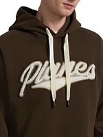 Sherpa Logo Open Hem Hoodie