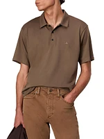 Logo Stretch Cotton Polo Shirt