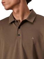 Logo Stretch Cotton Polo Shirt