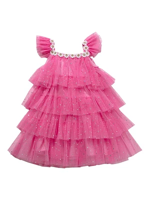 Baby Girl's, Little Girl's & Daisy Multi-Layered Dress