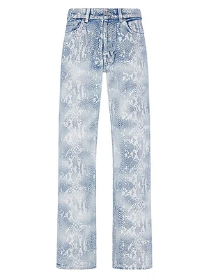 Tess Cobra-Print Trouser Jeans