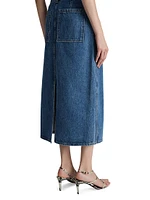 Genevieve Denim Midi-Skirt
