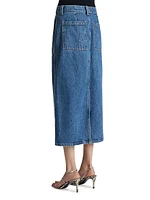 Genevieve Denim Midi-Skirt
