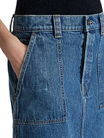 Genevieve Denim Midi-Skirt