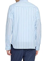 Benoit Striped Cotton Poplin Shirt