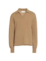 Simone Cashmere Polo Sweater