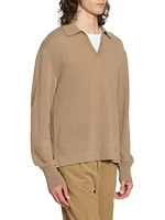 Simone Cashmere Polo Sweater