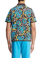 adidas x Wales Bonner Floral Knit Polo Shirt