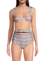 Sabina Printed Bikini Top