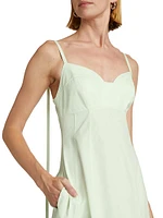 Cotton Poplin Bustier Midi-Dress