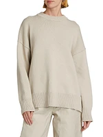 Cotton-Blend Crewneck Sweater