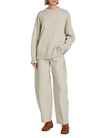Cotton-Blend Crewneck Sweater