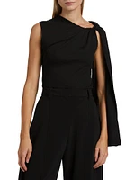 Twist Cape Cotton Top
