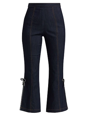 Ayleen Crystal-Embellished Crop Pants