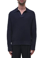 Horatio Cotton-Cashmere Polo Sweater