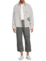 Houndstooth Logo Cotton Shirt
