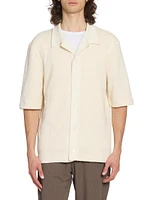 Kai Textured Cotton Polo Shirt