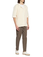 Kai Textured Cotton Polo Shirt