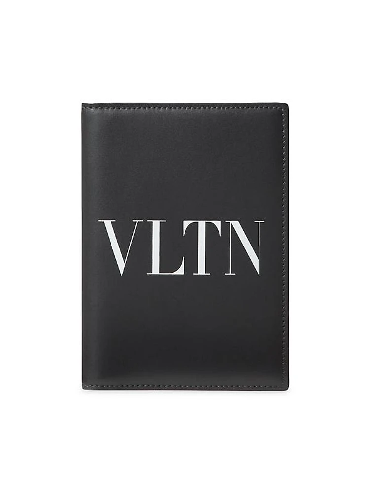 VLTN Passport Cover in Calfskin