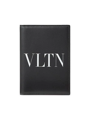 VLTN Passport Cover in Calfskin