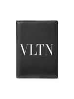 VLTN Passport Cover in Calfskin