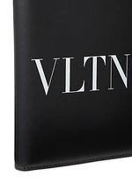 VLTN Passport Cover in Calfskin