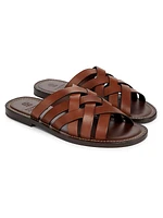 Crisscross Leather Sandals