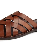 Crisscross Leather Sandals