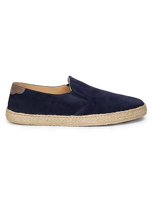 Suede & Leather Espadrilles