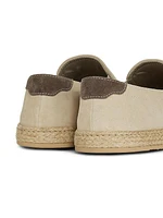 Suede & Leather Espadrilles