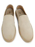 Suede & Leather Espadrilles